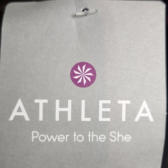 New Athleta Full Focus Strappy Sports Bra PurpleColorblock Stripe XXS - Picture 8 of 8